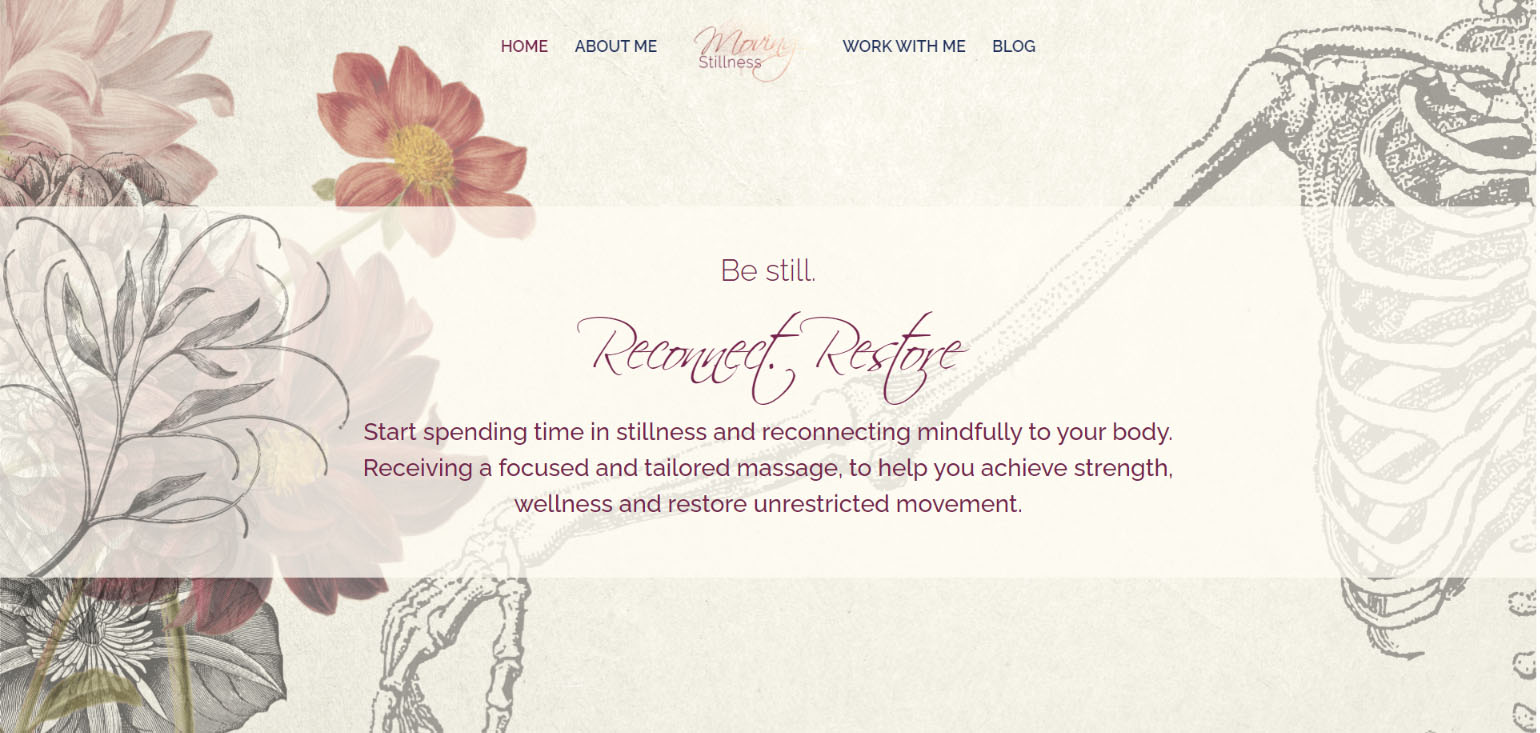 Moving stillness is one of my favourite and best portfolio website designs